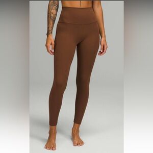 Lululemon Align High-Rise Pant 25” Copper Brown Sz 8